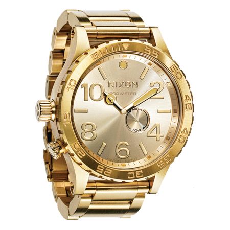 Nixon 51-30 All Gold Watch