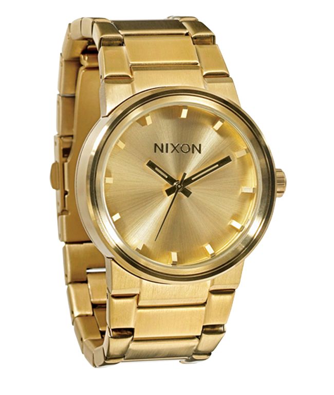 Nixon Cannon Gold Analog Watch