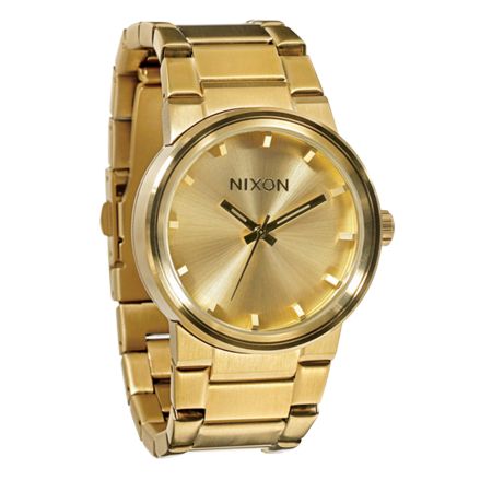 Nixon Cannon Gold Analog Watch