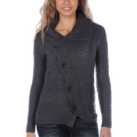 Element Girls Institute Grey Cardigan Sweater