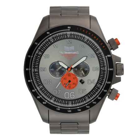 Vestal ZR-3 Silver & Orange Watch