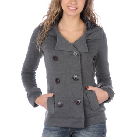 Billabong Girls Bella Charcoal Jacket