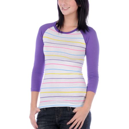 Bitter Sweet Day In The Stripe Purple Shirt