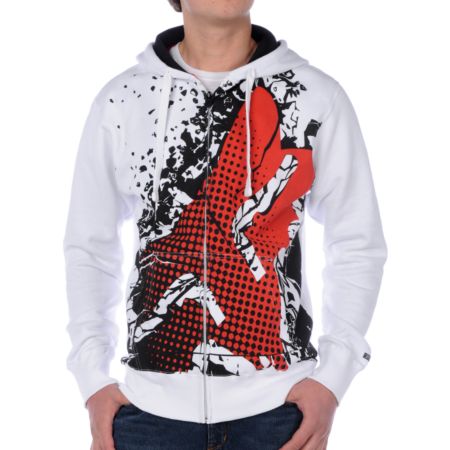 Fox Fissure White Hoodie