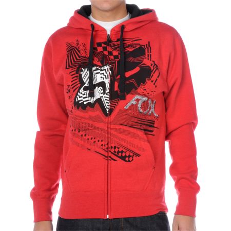 Fox Wild In The Streets Red Hoodie