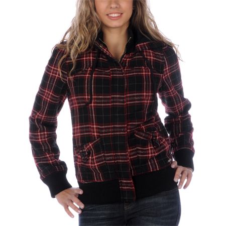 Roxy First Love Black Bomber Jacket