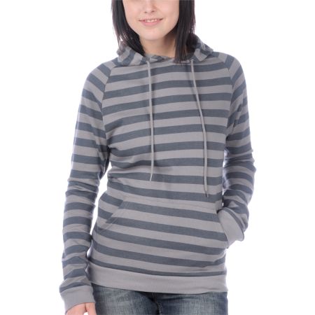 Bitter Sweet Straight Stripe Grey Hoodie