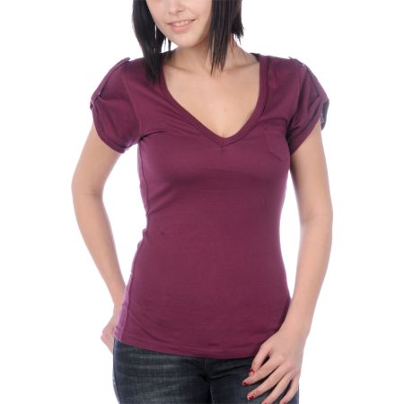 Hurley Girls Haden Purple Tee Shirt