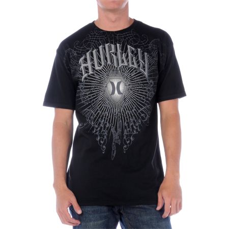 Hurley Crestolium Black Tee Shirt