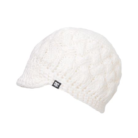 DC Girls Squishy Visor White Beanie