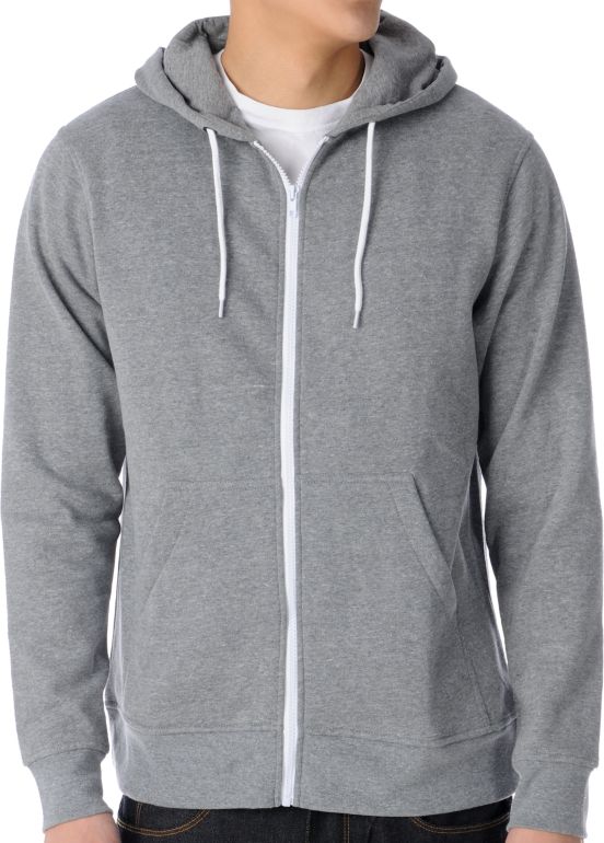 Zine Template Heather Grey Hoodie