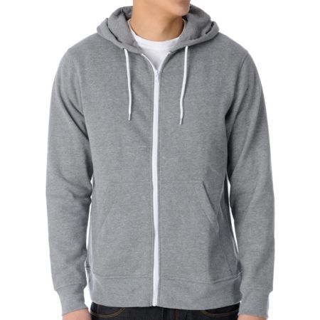 Zine Template Heather Grey Hoodie