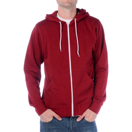 Zine Template Solid Maroon Hoodie