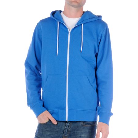 Zine Template Solid Blue Hoodie