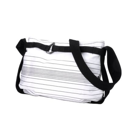 Volcom Girls Right Stripes White Hobo Bag