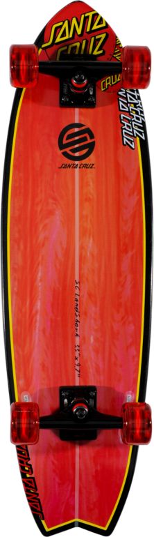 Santa Cruz SC Landshark Red & Black Longboard Complete