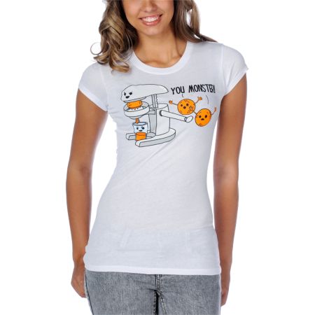 Bitter Sweet You Monster Juicer White Tee Shirt
