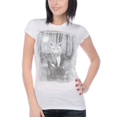 Empyre Girl Manimal White Tee Shirt