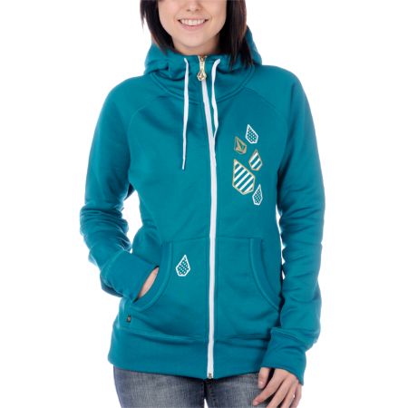 Volcom Girls Chisel Emerald Tech Fleece