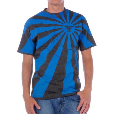 Fallen Rising Sun Charcoal & Royal Tee Shirt