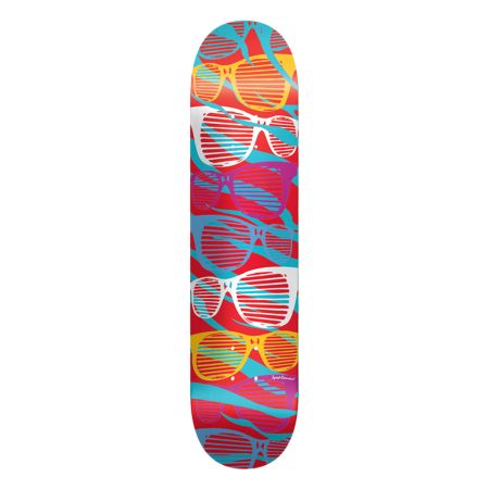 Speed Demons Bitchin Shades Red 8.25" Skateboard Deck