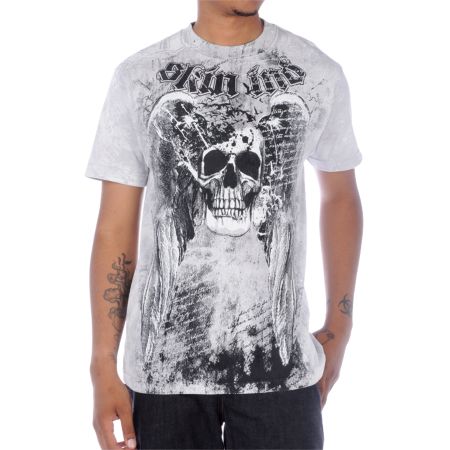 Skin Industries Asylum Silver Tee Shirt