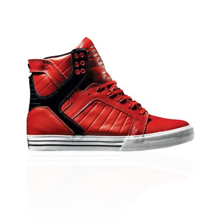 Supra Muska Skytop Red & Black Patent Shoe