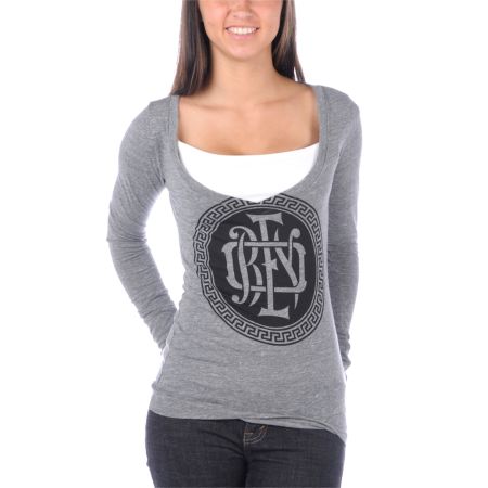 Obey Greek Gold Grey Long Sleeve