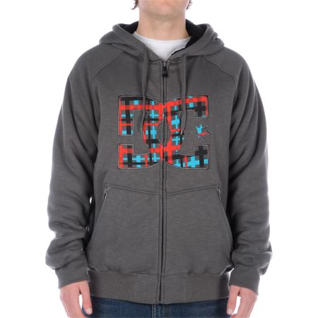 DC Shoes Kupress Grey Fleece Hoodie