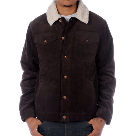 Empyre Filmore Brown Cord Sherpa Jacket