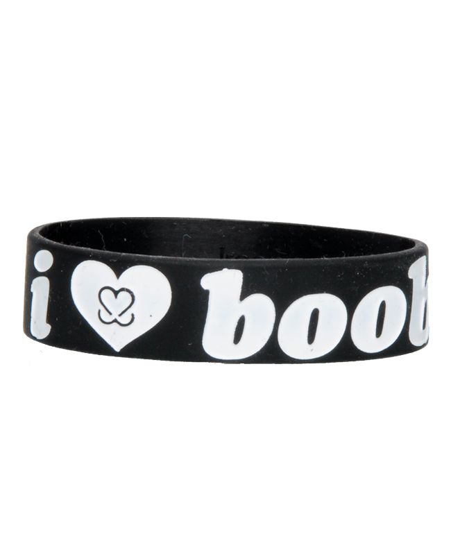 Keep A Breast Black I Love Boobies Bracelet