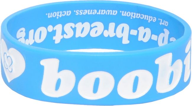 Keep A Breast Blue I Love Boobies Bracelet