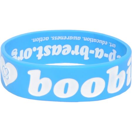 Keep A Breast Blue I Love Boobies Bracelet