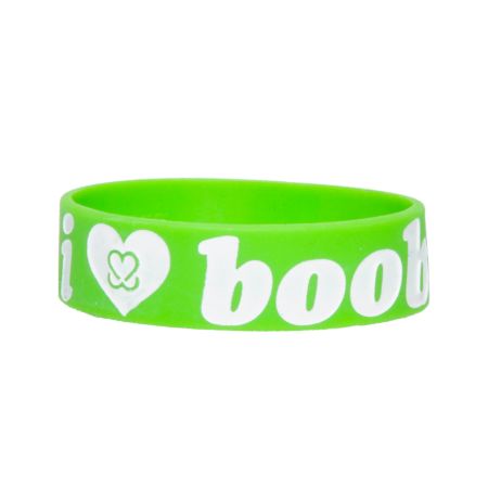 Keep A Breast Green I Love Boobies Bracelet
