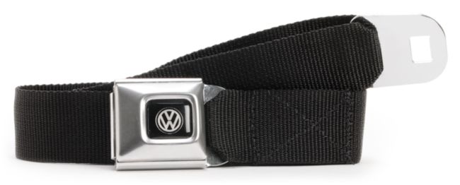 Buckle Down Volkswagen Black Seatbelt Belt