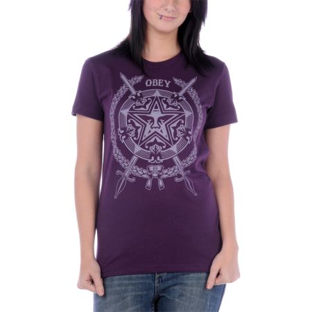 Obey Star Swords Tee Shirt