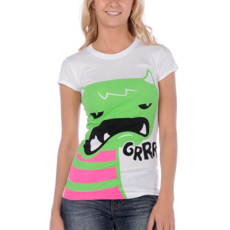 Bitter Sweet Monster Burp White Tee Shirt