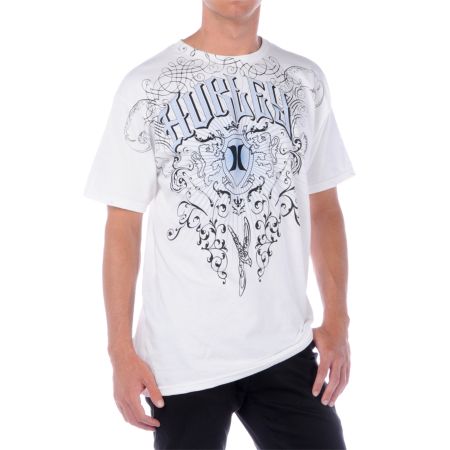 Hurley Crestolium White Tee Shirt
