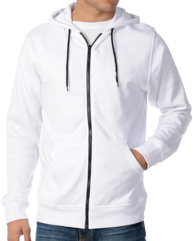 Zine Template White Hoodie