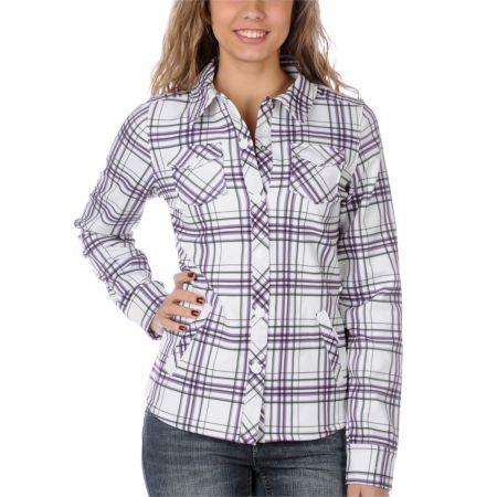 Empyre Girl Classified White & Purple Jacket