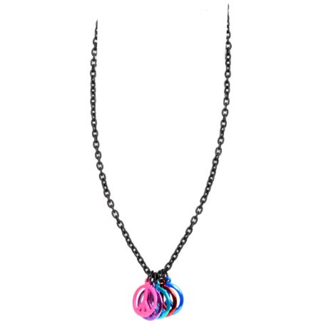 Fad Treasures Peace Charm Multi Necklace