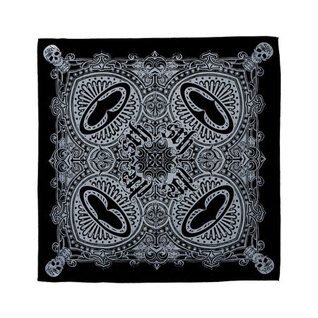 SRH Skull Corner Black Bandana