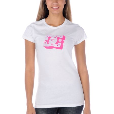 DC Girls Light Speed White Tee Shirt
