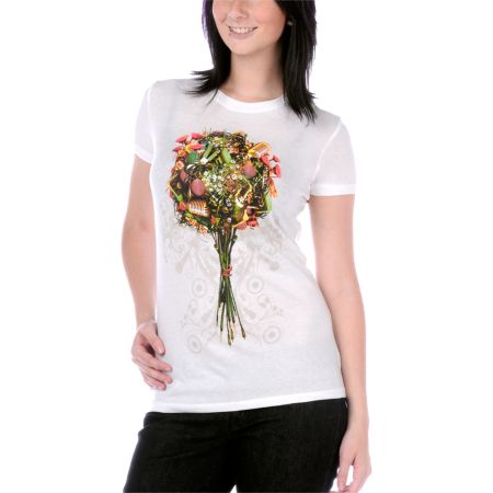 Exact Science Bouquet White Tee Shirt