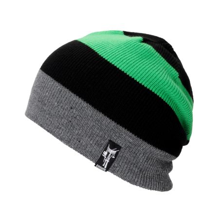 Casual Industrees Stripe Green Reversible Beanie