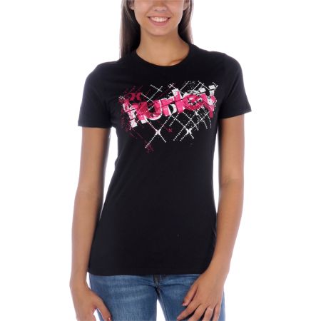 Hurley Girls Kismet Black Tee Shirt