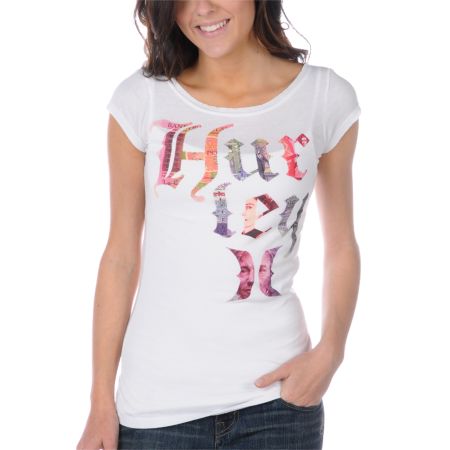 Hurley Girls Pound White Tee Shirt