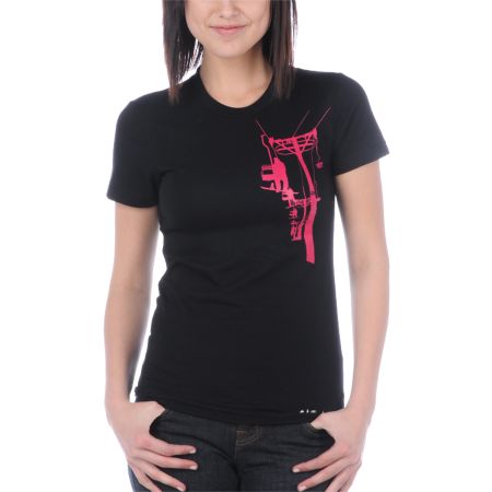 Casual Industrees Chairlift Black Tee Shirt