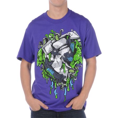 Famous Stars & Straps Pokssor Purple Tee Shirt
