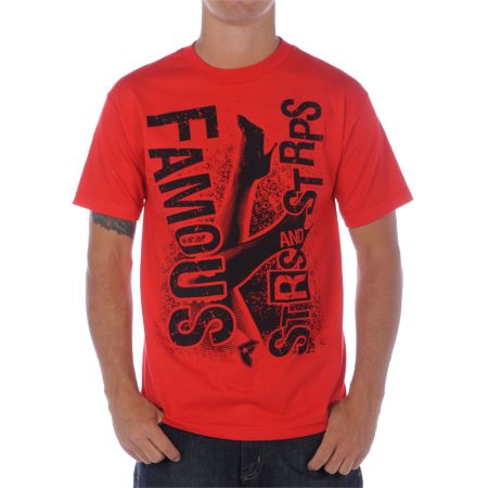 Famous Stars & Straps Handling Business Red Tee Shirt